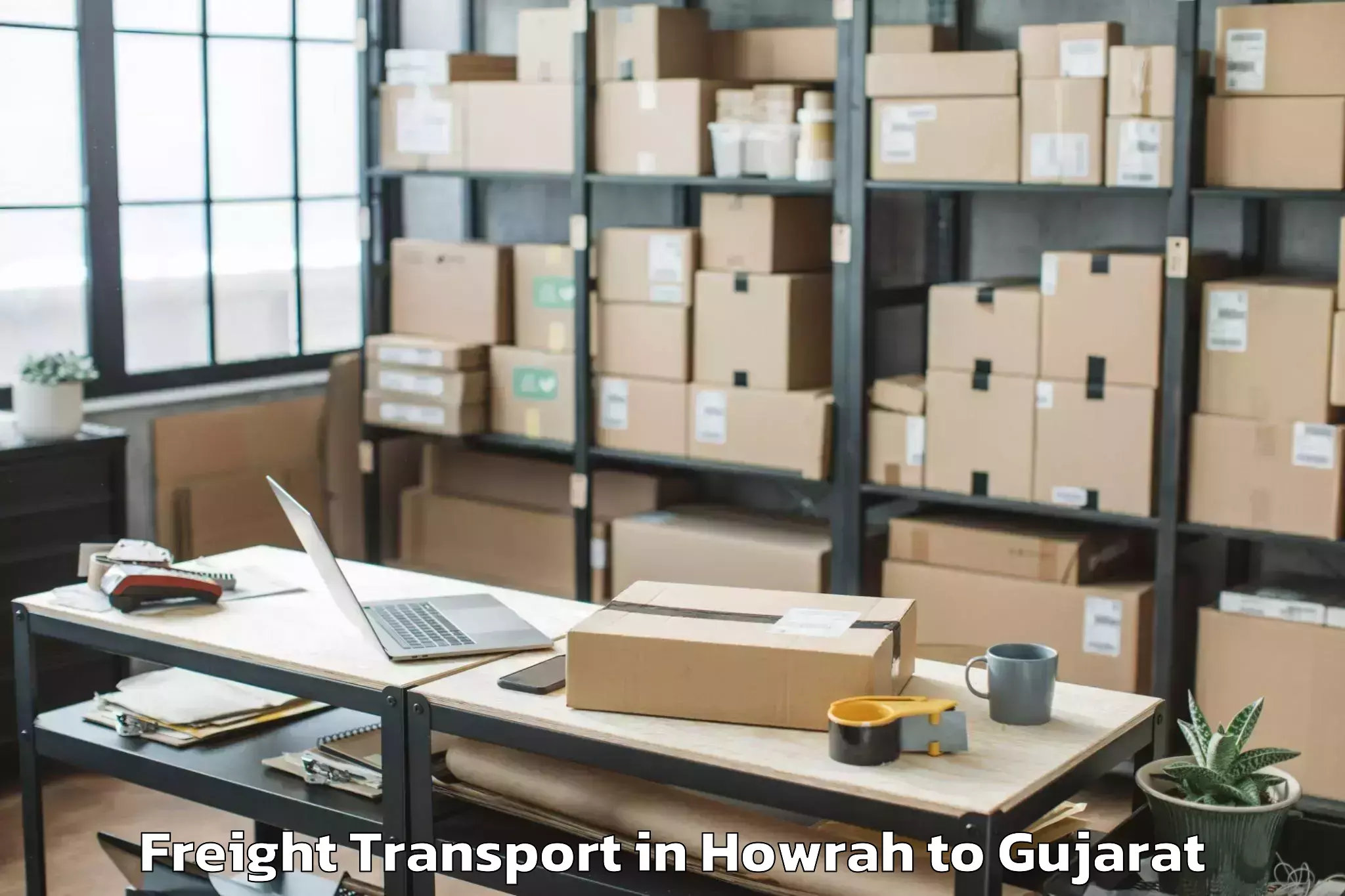 Easy Howrah to Kadod Freight Transport Booking